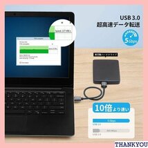 SUNGUY USB3.0 ケーブル MicroB 1 応 マイクロB変換ケーブル 高速データ転送 1m グレー 306_画像3