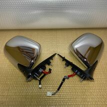 ★中古　良品　TOYOTA 純正　ハイエース　ドアミラー　4型　5型　フィン付き　左右セット★_画像1