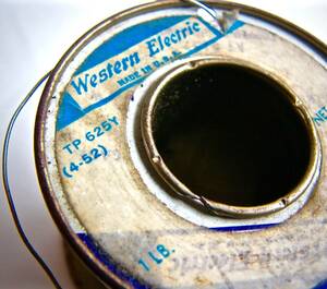 #339_[ special sale price ]Western Electric_AT-6157_Copper Lashing wire_ single line _0.65mm 22AWG 40 year ~50 period 2m sale 