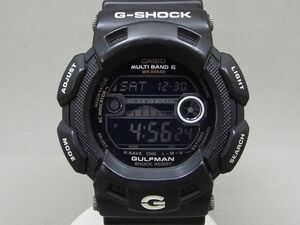 CASIO/カシオ G-SHOCK GULFMAN ガルフマン ガリッシュブラック マルチバンド6/電波ソーラー デジタル腕時計 GW-9110BW【W31y1】