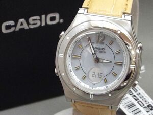良品! CASIO/カシオ ウェーブセプター/電波ソーラー レディース腕時計 LWA-M141 【W85y1】