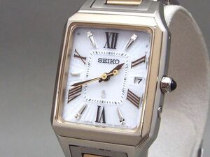 SEIKO/セイコー ルキア デイト 電波ソーラー レディース腕時計 1B32-0AL0 【W6422y】