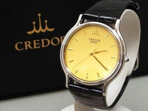 1円〜!! 良品! SEIKO/セイコー CREDOR/クレドール クォーツ腕時計 8J81-6A30 【W104y1】