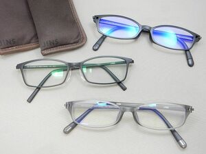JINS/ジンズ +1.5 リーディンググラス/老眼鏡/メガネ/眼鏡フレーム/アイウェア 3点セット 【g275y1】