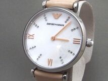 EMPORIO ARMANI/エンポリオ アルマーニ クォーツ シェル文字盤 レディース腕時計 AR-8039 【W22y1】_画像1