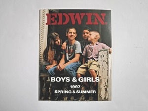  not for sale! new goods![EDWIN] Edwin spring summer catalog 1997 year version [BOYS&GIRLS] child clothes 