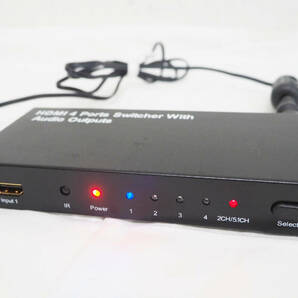 サンワダイレクト★HDMIセレクター HDMI切替器 4入力×1出力・光 400-SW015 (HDMI 4Ports Switcher With Audio Outputs)の画像2