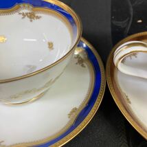 【Noritake カップ&ソーサー 洋食器】陶磁器 ティーカップ 2客セット【B4-4①】0208_画像4