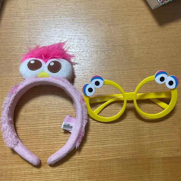 USJ セサミストリート カチューシャ メガネセット