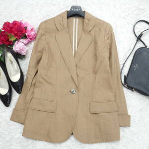 G6311*HIROKO KOSHINO Hiroko Koshino * tailored jacket * бежевый *38