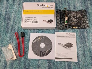 0602u1511　StarTech.com 外部eSATA 2ポート/内部SATA 2ポート増設PCI Experssカード PEXESAT322I