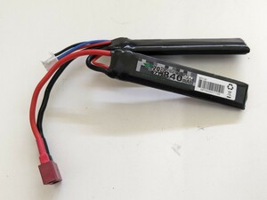 0602u2922　BOLT Airsoft ボルトエアソフト Li-Poバッテリー Tコネクタ 7.4V 20C 840mAh BTY-07 黒