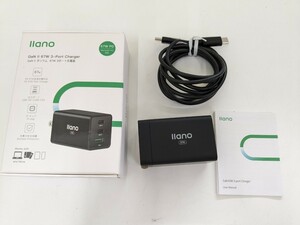 0602u2926　llano 65W PD充電器 タイプc 充電器 GaN Swift搭載 3ポートUSB-C急速充電器 折り畳み式