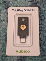 0602u1628　Yubico セキュリティキー YubiKey 5C NFC USB-C/FIDO2/WebAuthn/U2F/2段階認証/高耐久性/耐衝撃性/防水_画像1