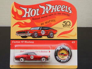 HOT WHeeL 2018 HW 50th ORIGINALS COLLECTION CUSTOM 67 MUSTANG スペクトラフレーム ５０周年記念 LIMITED USカード ホットウィール