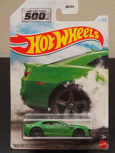 HOT WHeeLs 12 CAMARO ZL1 CONCEPT 緑 DESIGN パッケージ LIMITED シェビー カマロ ミニカー コンセプト MUSCLE CAR ホットウィール