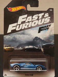 ホットウィール FORD GT -40 MEGA MAX青 メタリック カラー トリノ スポーツミニカー ワイルドスピード FAST＆FURIOUS 7× HOT WHeeLs