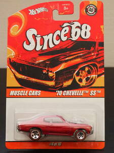 HOT WHeeL 70 CHEVELLE SS 赤 メタリック カラー シェベル ミニカー HOT ROD ホットロッド MUSCLE CARマッスルカー ホットウィール