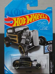 HOT WHeeLs 32 FORD 黒 STEVE CABALLERO フォード ミニカー HOTROD ホットロッド スティーブ・キャバレロ 3-WINDOW ホットウィール