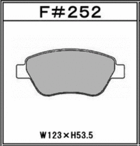 送料無料 低ダストブレーキパッド フロント GLAD グラッド フィアットFIAT チンクエチェント 500C 1.4 16V 型式 31214 2008- F#252_画像2