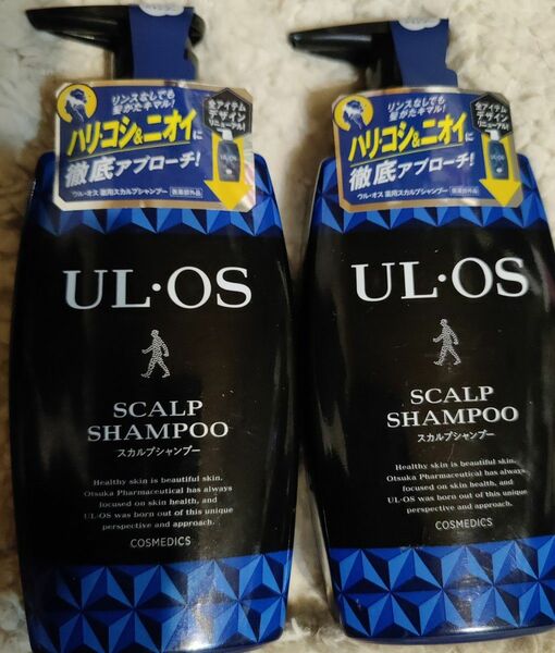 ウルオス ULOS 薬用スカルプシャンプー　本体（ポンプボトル） 500ml×2個