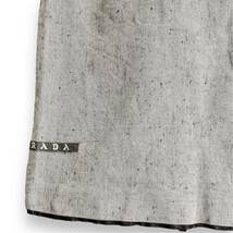 Archive PRADA N/S leather shirt logo プラダ ノースリーブポロシャツ レザー切り替え アーカイブ 38 イタリア製 レディース　ベスト_画像2