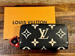 【迅速発送】LOUIS VUITTON ヴィトン LVクラフティ アンプラント バイカラー モノグラム ラウンドファスナー 長財布