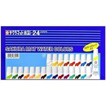 ★5ml_24色_24色★ サクラクレパス 絵の具 マット水彩 ラミネートチューブ 24色セット EMW24_画像1