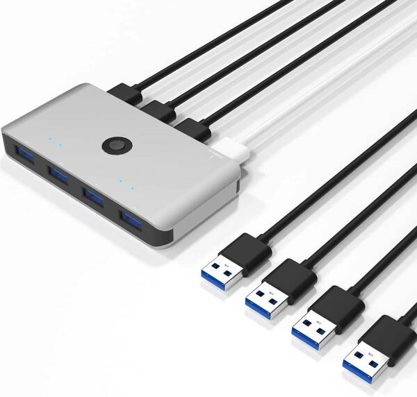 USB 3.0 切替器 4入力4出力 PC4台用 usb切り替え