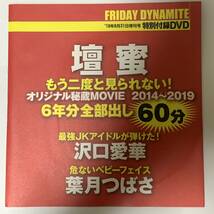 【アイドルDVD】壇蜜 沢口愛華 葉月つばさ　FRIDAY DYNAMITE ’19年8月31日増刊号 特別付録　 《グラビア》_画像1