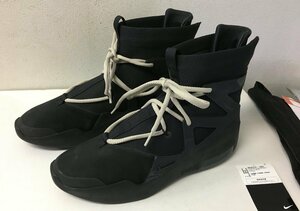 ◆国内正規 NIKE AIR FEAR OF GOD 1 ナイキ エア フィア オブ ゴッド FOG TRIPLE BLACK スニーカー US10 28cm 箱タグ他完備 AR4237-005