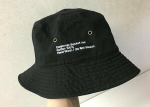 ◆Fresh Service フレッシュサービス バケットハット 帽子 黒 サイズS/M グラフペーパー 姉妹ブランド 美品