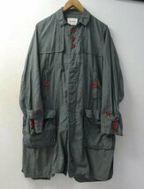 ◆UNDER COVER アンダーカバー 17AW ミリタリー シャツ コート ダッフルコート カーキ サイズ2 scab k4303 希少_画像1