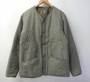 ◆DESCENTE デサント ddd LIGHT PUFF CARDIGAN JACKET 中綿 カーディガン ジャケット カーキ サイズJP/O 水沢 オルテライン