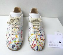 ◆Maison Margielaメゾンマルジェラ 42 2020ss PAINT SNEAKER ペンキ ペインテッド　ジャーマン スニーカー レプリカ 美 S57WS0240_画像2