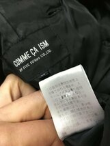 ◆COMME CA ISM コムサイズム モールスキン ライナー付き シングル コート 黒 サイズM ONOFF着れる 春秋冬_画像4