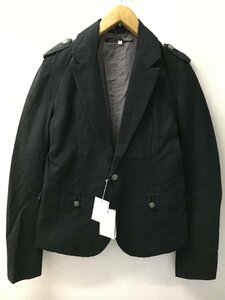 ◆TTU EXHIBITIONIST エポレット付き 紋章 テーラードジャケット 黒 サイズM テッツ 春物 美品