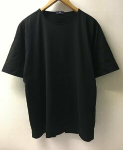 ◆gim カットオフネック シルクタッチ シルキータッチ Tシャツ 黒 サイズL 美