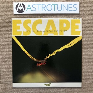 傷なし美盤 レア盤 森園勝敏 ウィズ バーズ・アイ・ヴュー Katsutoshi Morizono 1980年 LPレコード エスケープ Escape 中村哲 秋元良一