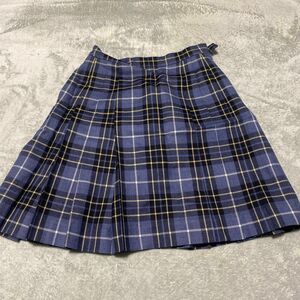 バーバリー　制服　150A 制服スカート チェック 中学校高校 school プリーツスカート