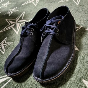 送料無料　クラークス Clarks ブラック ワラビー シューズ 黒 スエード 靴 Desert　デザート　ブーツ　7.5インチ　25cm？