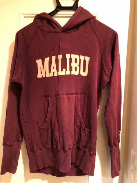 【中古品・古着】TMT ティーエムティー MALIBU Sサイズ 薄生地パーカー