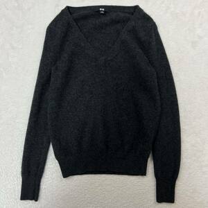 UNIQLO ユニクロ カシミヤVネックセーター 251-128152 カシミヤ100% カシミヤニット ニットセーター レディース Mサイズ