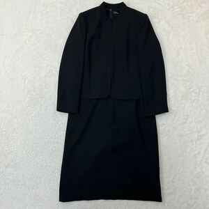 【新品 未使用 タグ付】 LILYBURN リリーバーン ワンピースセットアップ フォーマル 冠婚葬祭 礼服 喪服 結婚式 卒業式 入学式 13号 L〜XL