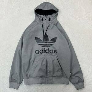 adidas アディダス スノーボードウェアジャケット ジップパーカー ジップジャケット 裏起毛 裏フリース メンズ S〜M相当