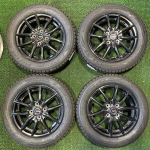 AE250-401 ☆新品 ☆ブリヂストン VRX2 155/65R14 社外ホイール【4本set】14X4.5J +45 PCD100 4穴 ミラ N-ONE モコ、軽自動車などに