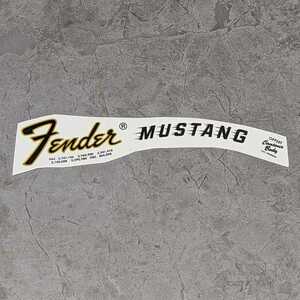 Fender Mustang 1969-75 Заклейка о переходе водного перехода современный логотип