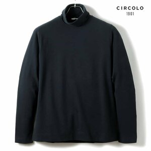 ◆【CIRCOLO1901(チルコロ)/秋冬/コットンストレッチカシミヤタッチジャージー長袖タートルネックカットソー】[ccl2360221-L]