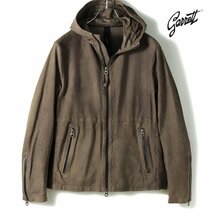 ◆【GARRETT(ギャレット)/春物/ヌバックレザーダブルジップフーデッドジャケット(1701)】[mcp2360151-50]_画像1