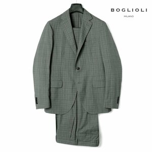 ◆【BOGLIOLI(ボリオリ)/春夏/ウールトロピカルグレンチェック柄3Bスーツ(DOVER)】[bgl2380111-48]